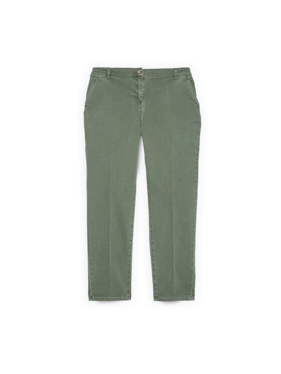 Fiorella Rubino Fiorella Rubino Pantaloni di tessuto P712T005165N005 Verde Regular Fit