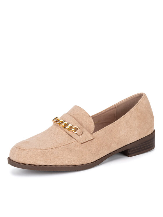 DeeZee DeeZee Mokasyny LE527-14 Beżowy