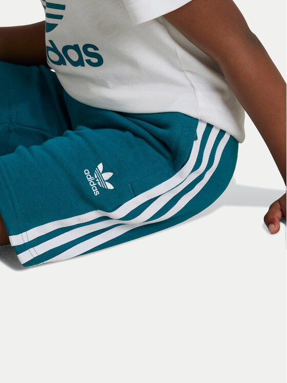 adidas adidas Komplet t-shirt i spodenki adicolor JE1610 Turkusowy Regular Fit