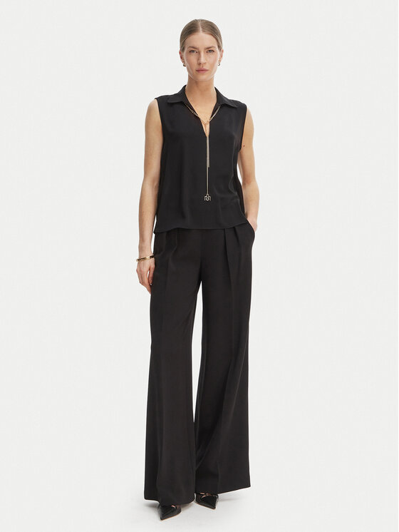 Rinascimento Rinascimento Bluză CFC0127446003 Negru Regular Fit