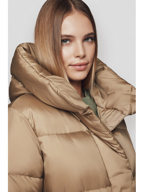 Lancerto Lancerto Kurtka puchowa Brielle KU135224000006 Brązowy Regular Fit