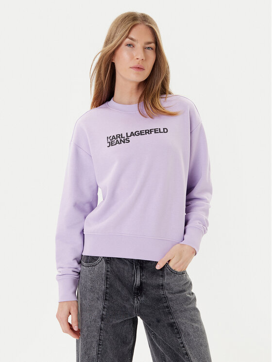 Karl Lagerfeld Jeans Karl Lagerfeld Jeans Суитшърт A1W20005 Виолетов Regular Fit