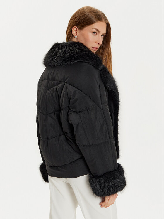Marciano Guess Marciano Guess Cappotto in shearling 4BGL1 57188A Nero Regular Fit
