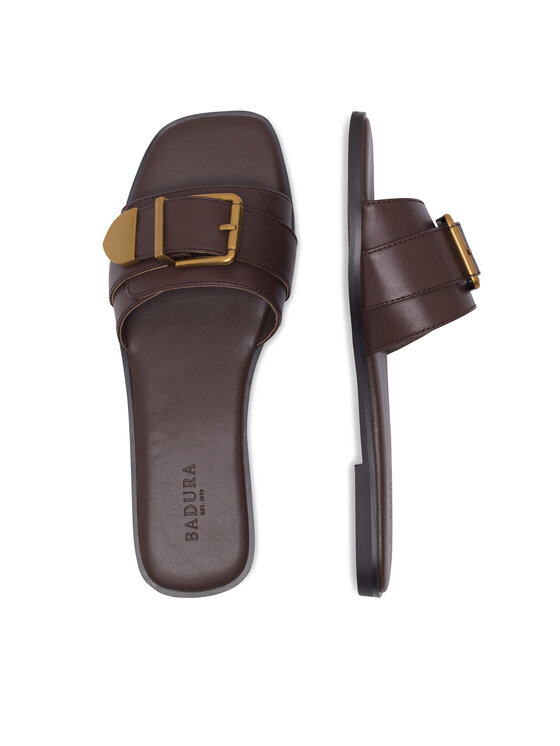 Badura Badura Klapki HEDWIGE-V903-06-1 Brązowy