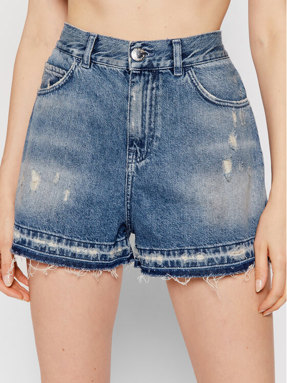 Pinko Pantaloncini di jeans Gina 1J10R3 Y653 Blu Regular Fit • Modivo.it