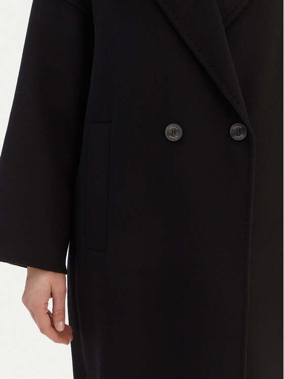 ViCOLO ViCOLO Volneni plašč TF0003 Črna Regular Fit