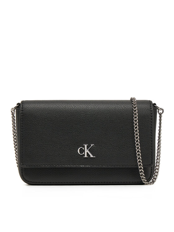 Calvin Klein Jeans Calvin Klein Jeans Torbica Minimal Monogram Ew Flap Ph/Cb19 LV04K1027G Crna
