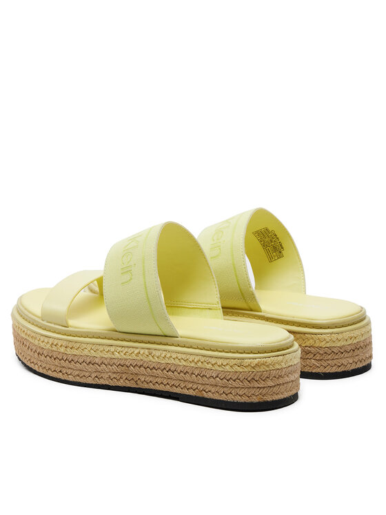 Calvin Klein Calvin Klein Šľapky Wedge Slide He HW0HW01966 Žltá
