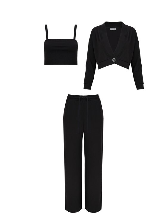 MAI MAI Top RAJA Czarny Oversize
