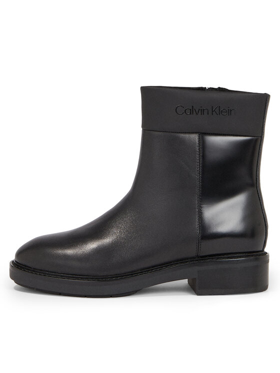 Calvin Klein Calvin Klein Čizme Rubber Sole Ankle Boot Lg Wl HW0HW01700 Crna