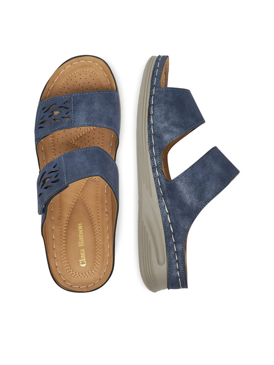 Clara Barson Clara Barson Pantoletten WYL05010-11 Blau