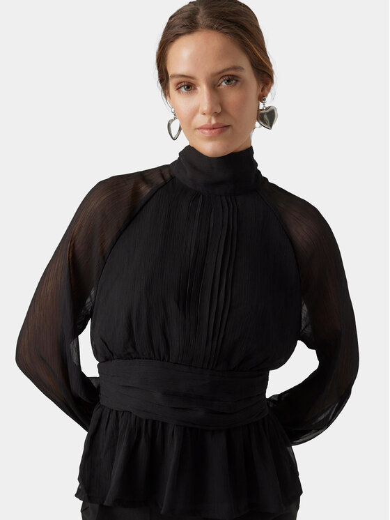 Vero Moda Vero Moda Блуза AWARE 10295842 Черен Regular Fit