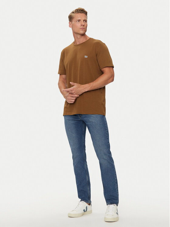 Lee Lee T-Shirt 112355564 Καφέ Regular Fit