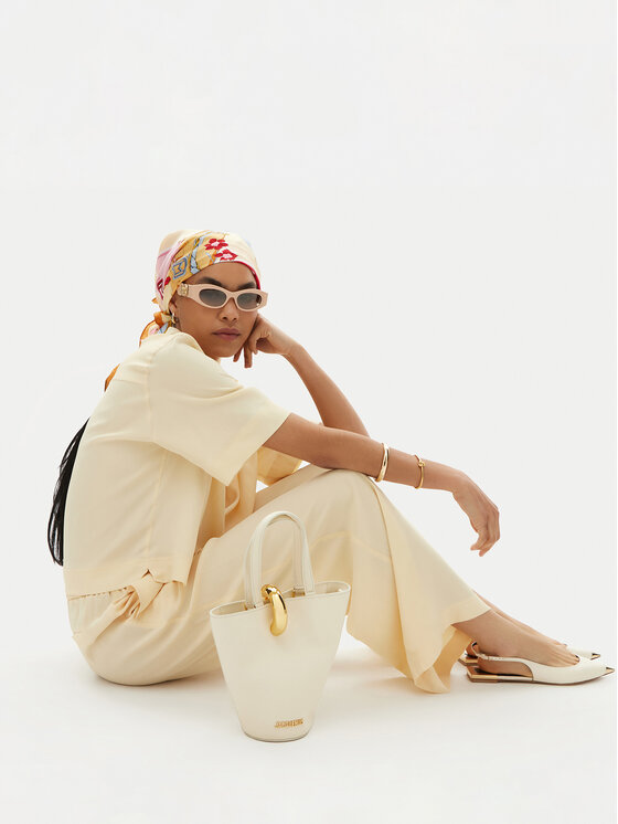 JACQUEMUS JACQUEMUS Дамска чанта Le Petit Bambol 24H243BA389-3173 Кремав