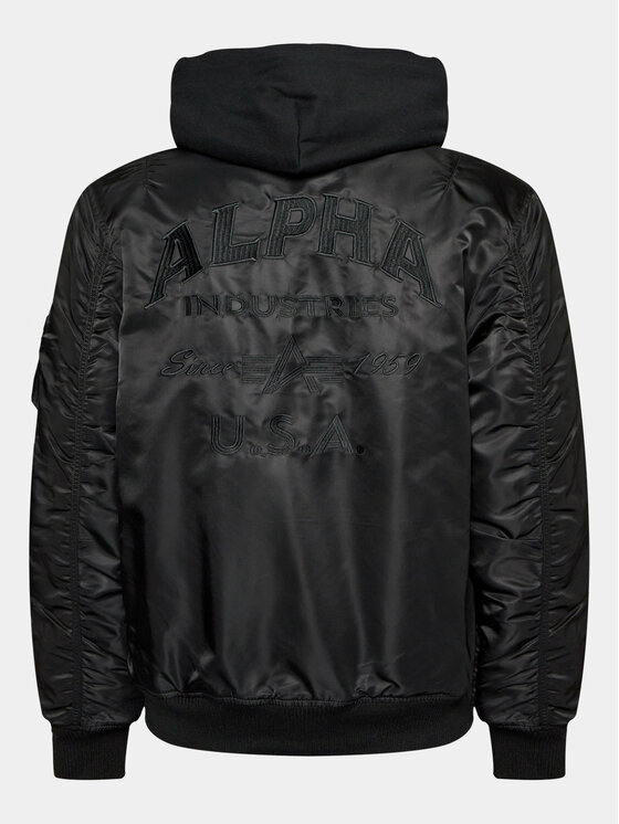 Alpha Industries Alpha Industries Bundy bomber Ma-1 ZH Back Emb 138105 Čierna Regular Fit