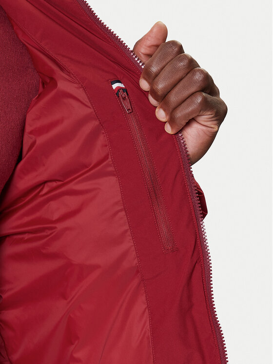 Tommy Hilfiger Tommy Hilfiger Vatovaná bunda MW0MW40616 Červená Regular Fit