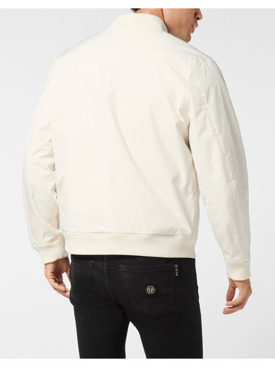 PHILIPP PLEIN PHILIPP PLEIN Kurtka bomber 25601 Beżowy Regular Fit