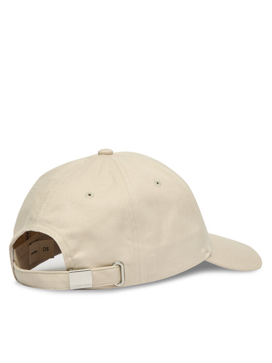 Calvin Klein Calvin Klein Czapka z daszkiem Coton Twill Standard Logo Hw Cap LV04D5080G Beżowy
