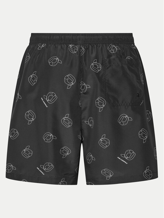 KARL LAGERFELD KARL LAGERFELD Plavecké šortky A1M46060 Čierna Regular Fit