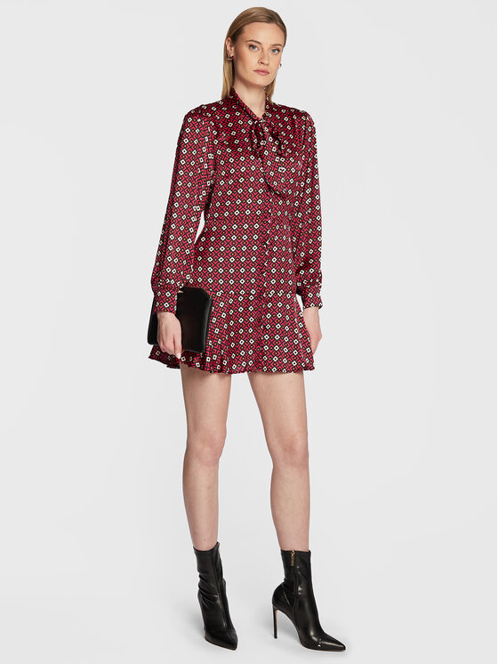 Vestito da giorno WF2099 T5958 Rosa Regular Fit