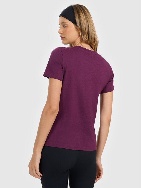 4F 4F T-Shirt NOS Fioletowy Regular Fit