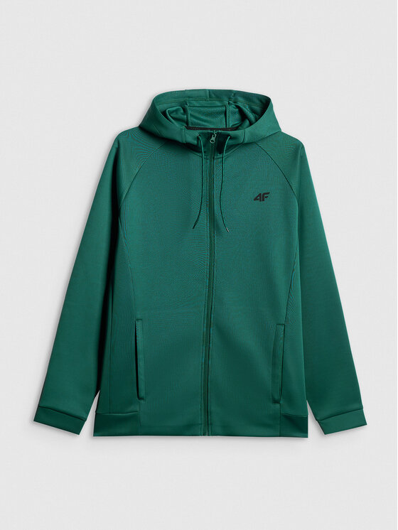 4F 4F Bluza TRAINING CLUB Zielony Regular Fit