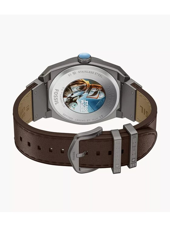 Fossil Fossil Zegarek LE1245SET Brązowy