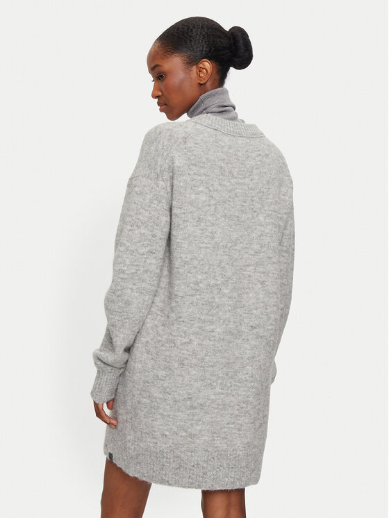 Calvin Klein Jeans Calvin Klein Jeans Плетена рокля J20J224638 Сив Loose Fit
