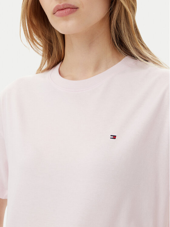 Tommy Hilfiger Tommy Hilfiger Тишърт UW0UW05763 Розов Regular Fit