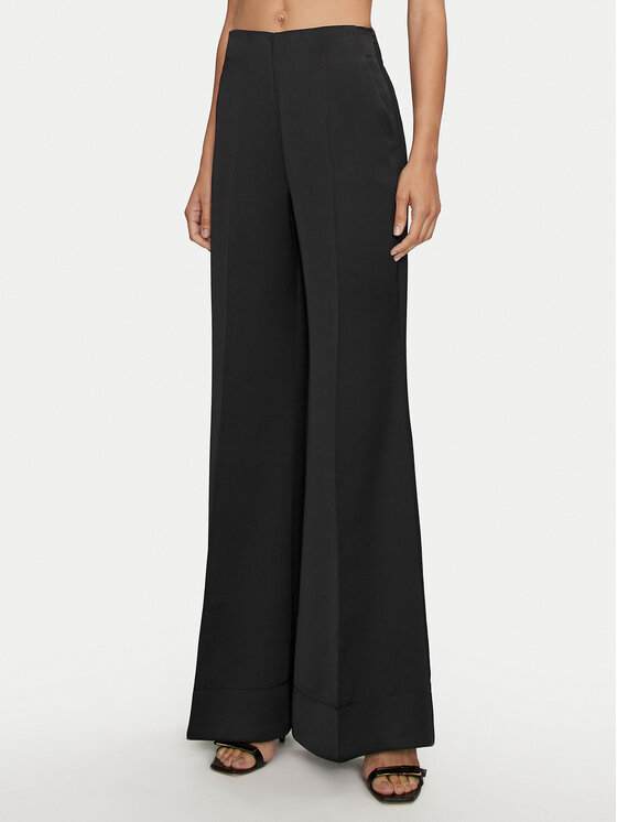 ACCESS FASHION ACCESS FASHION Hlače iz tkanine 44-5104-202 Črna Flare Fit