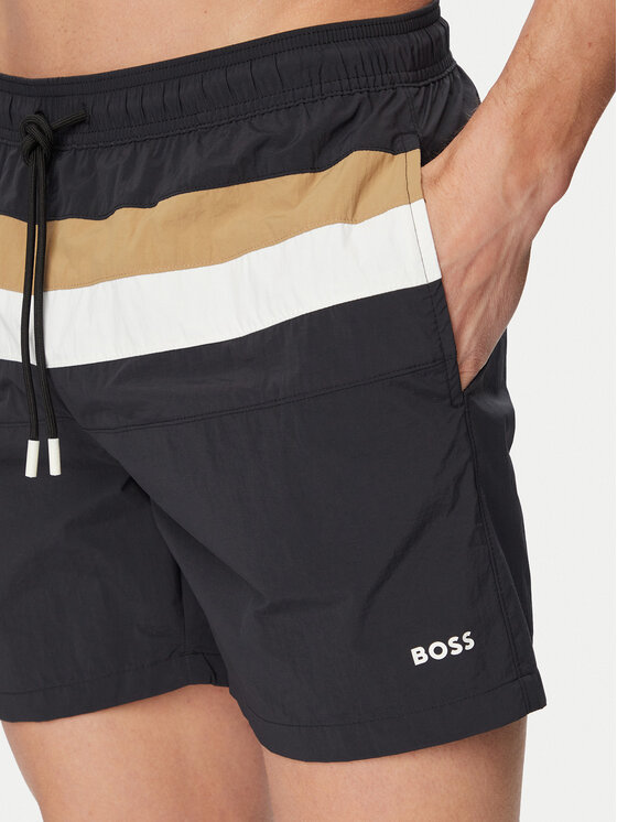 BOSS BOSS Szorty kąpielowe Louis 50539210 Czarny Regular Fit