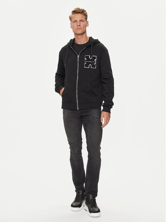 Richmond X Richmond X Μπλούζα Trison UMA24037FE Μαύρο Regular Fit