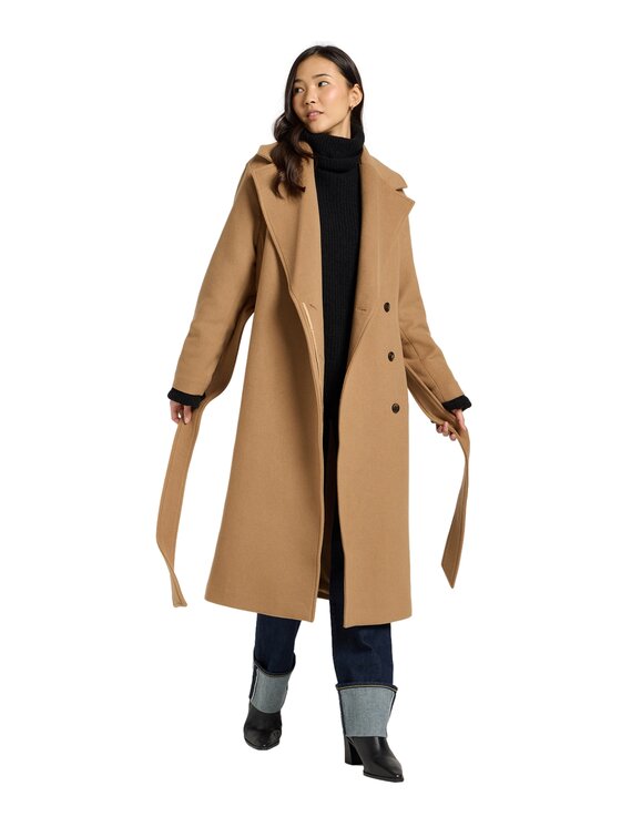 Lee Lee Płaszcz 112371065 Brązowy Regular Fit