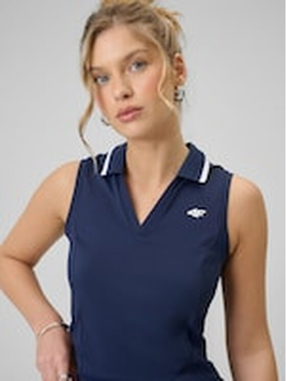 4F 4F Top 4FWSS26TSLEF238-31 Granatowy Active Fit