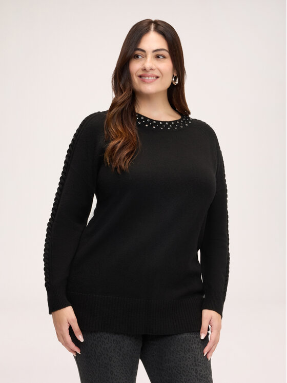 Fiorella Rubino Fiorella Rubino Maglione M485L008761N033 Nero Regular Fit