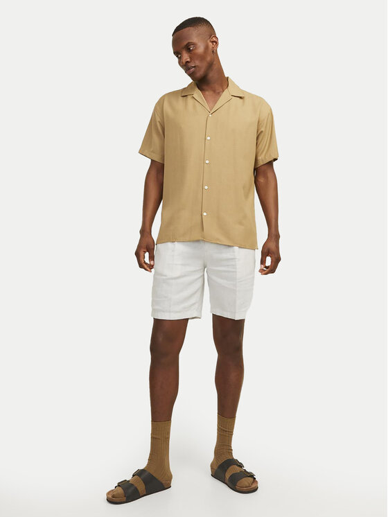 Jack&Jones Jack&Jones Kratke hlače Jpstace 12252992 Bijela Tapered Fit