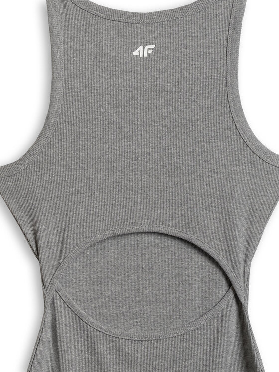 4F 4F Sukienka codzienna SPORTS CLUB Szary Slim Fit