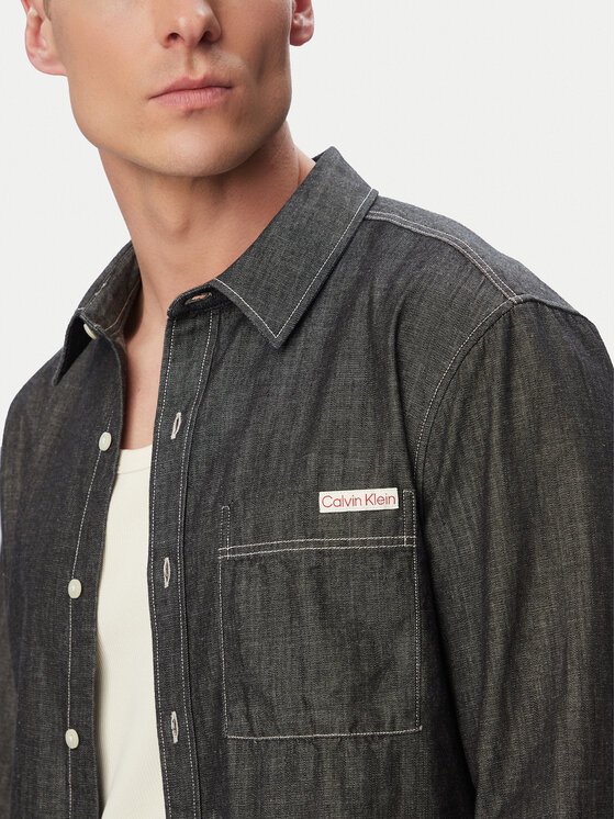 Calvin Klein Jeans Calvin Klein Jeans cămașă de blugi LV04RG115G Negru Regular Fit
