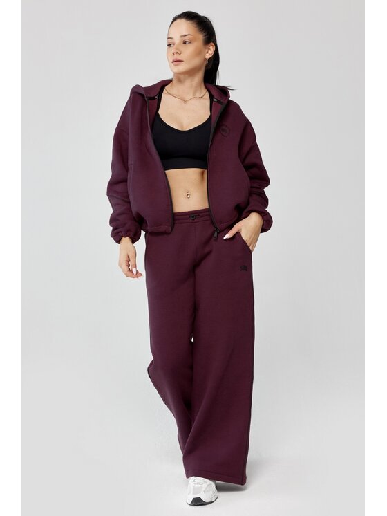 ROUGH RADICAL ROUGH RADICAL Bluza TRIP HOODIE ZIP Bordowy Oversize