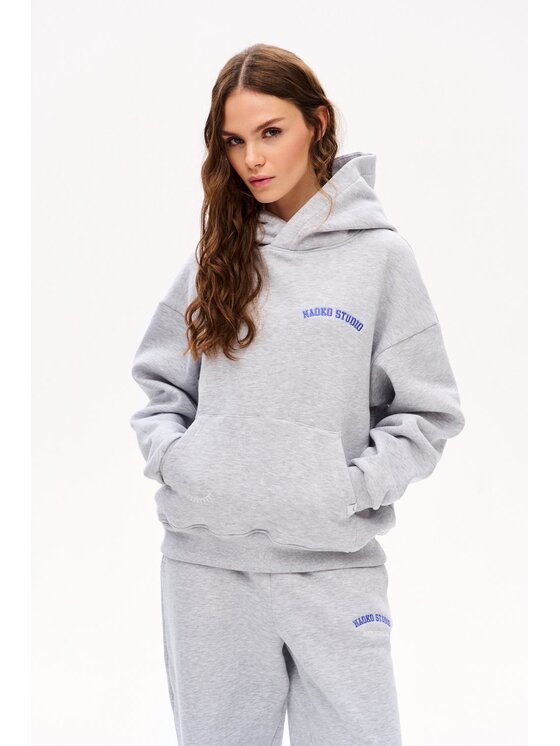 NAOKO NAOKO Bluza Everyday Szary Loose Fit