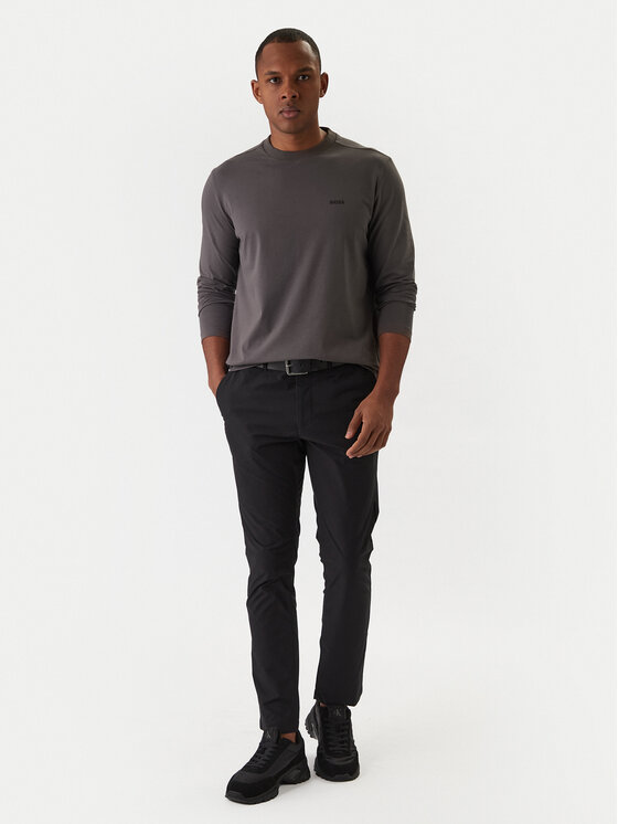 BOSS BOSS Longsleeve 50506365 Темно-сірий Regular Fit
