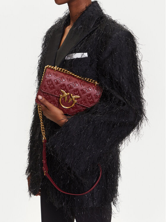 PINKO PINKO Handtasche Love One Mini Dc 100074 A1YB Y1HQ Dunkelrot