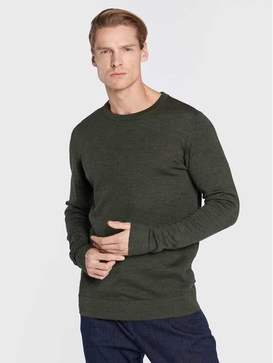 Lindbergh Pulover 30-81069 Verde Regular Fit