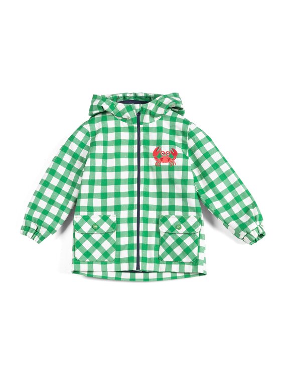 Parka, rozmiar 134/140, Zielony, Parka Green Grid