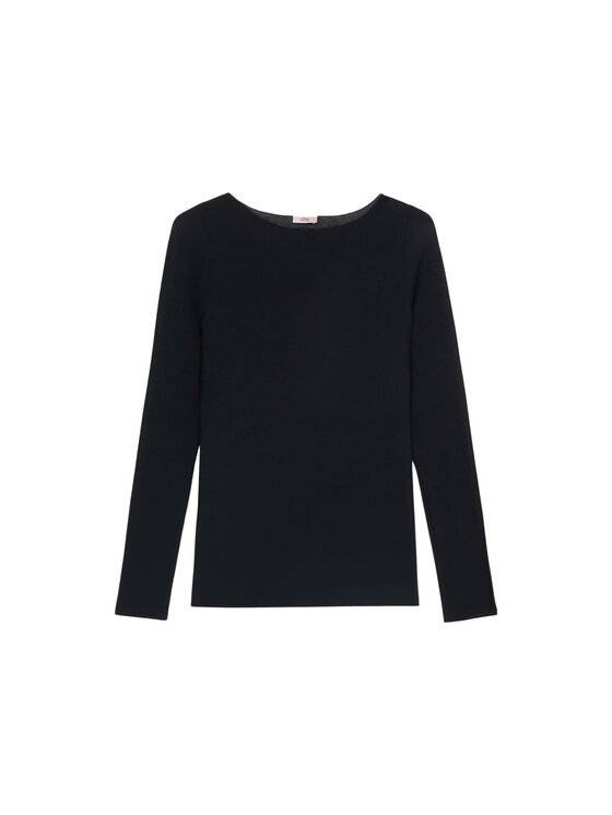 Oltre Oltre T-shirt G049J104293N033 Nero Slim Fit