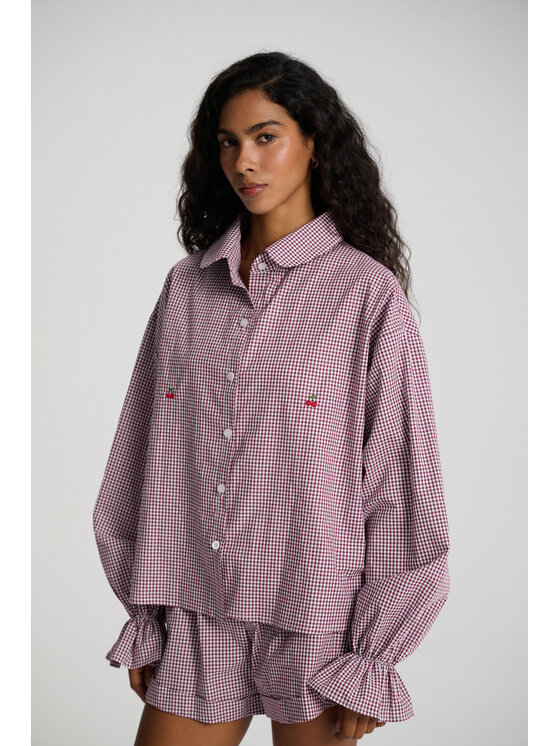 Le Songe Le Songe Koszula MERY CHERRY Fioletowy Oversize