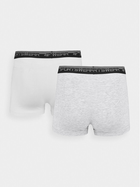 4F 4F Set di 2 boxer 4FWSS24UBXSM036 Bianco