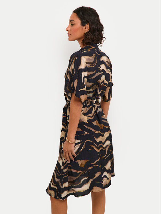 Kaffe Kaffe Рокля тип риза Laila 10508523 Черен Regular Fit