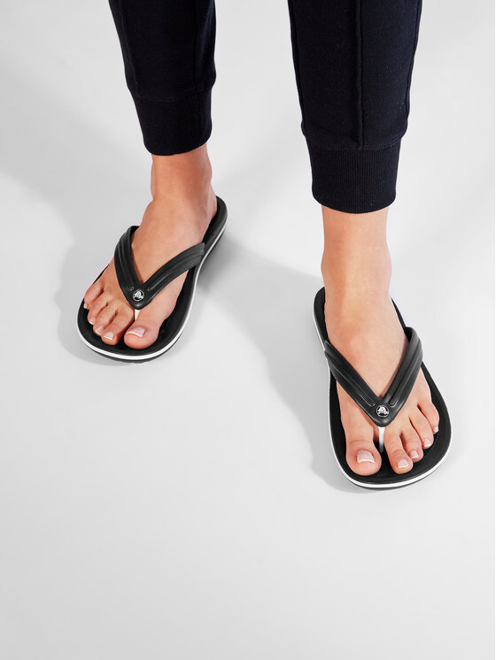 Crocs Crocs Čības uz pirksta Crocband Flip 11033 Melns