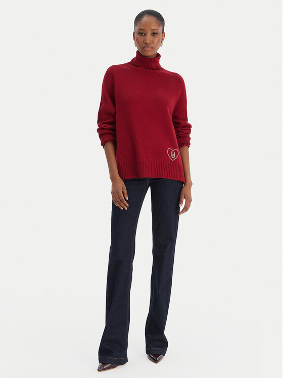 Liu Jo Liu Jo Rollkragenpullover MF5445 MS76L Rot Regular Fit